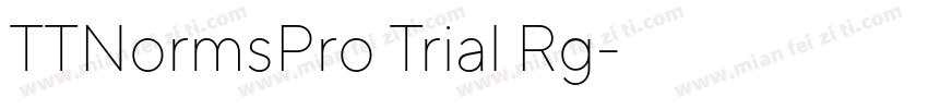 TTNormsPro Trial Rg字体转换